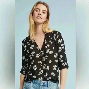 Anthropologie Black and White Shirt